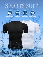 Men's Comfy Quick Dry Sports Compression T-shirt