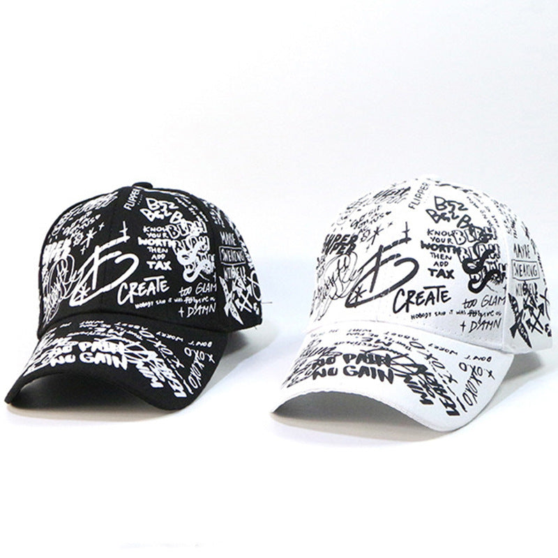 Men's Graffiti Baseball Cap for Outdoor Activities