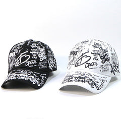 Men's Graffiti Baseball Cap for Outdoor Activities