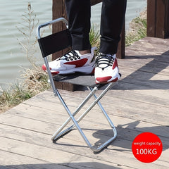 Foldable Fishing Stool Aluminium Alloy Outdoor Camping Seat