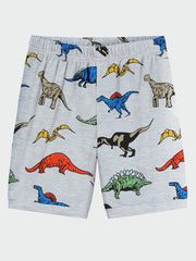 Boys Dinosaur Pajamas Set T shirt & Shorts Short Sleeves Crew Neck Casual Homewe