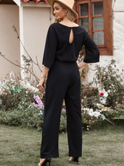 Casual Dolman Sleeve Wide Leg Jumpsuit