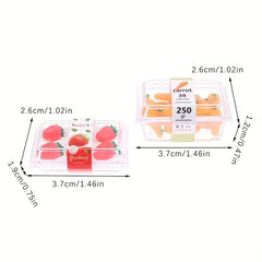 3pcs Mini Fruit & Vegetable Set for Dollhouses 1:6 & 1:12 Scale
