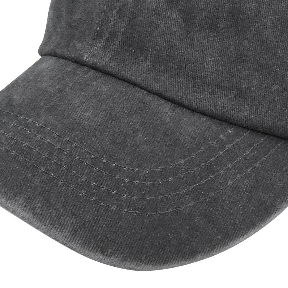 Solid Washed Baseball Cap Adjustable Trucker Hat For Women Men