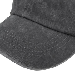 Solid Washed Baseball Cap Adjustable Trucker Hat For Women Men
