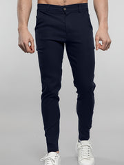 Men's Casual Slim Fit Pants in Solid Color