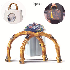 Faux Bamboo U Shape Handle Vintage DIY Bag Accessories