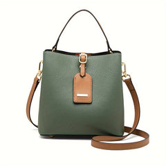 ZOOLER Large Capacity Leather Bucket Bag Crossbody