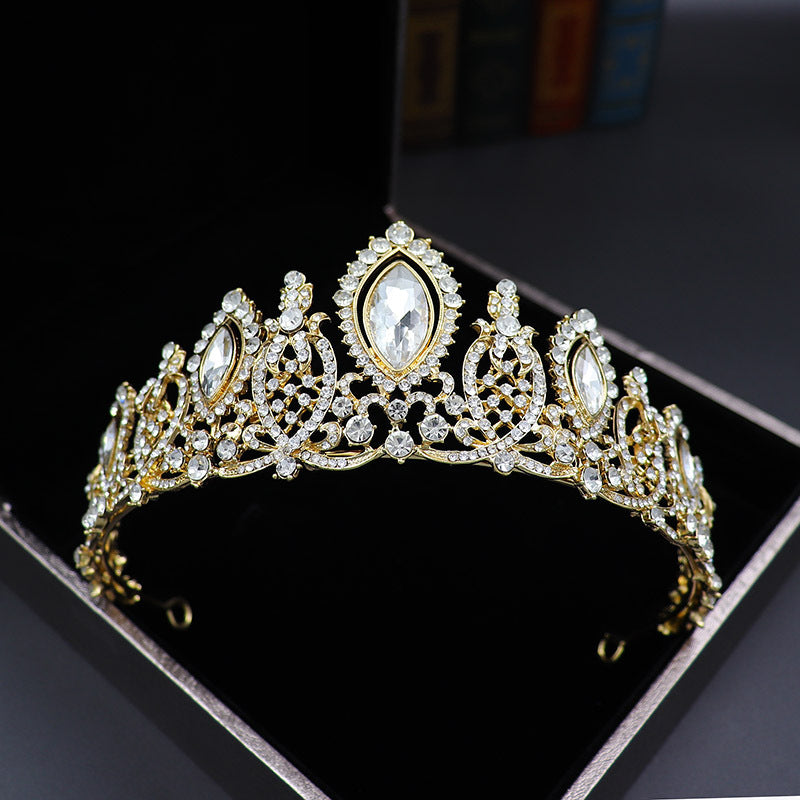 Baroque Rhinestone Bridal Crown Headband