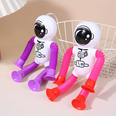 Telescopic Astronaut Decompression Toy with Suction Cups
