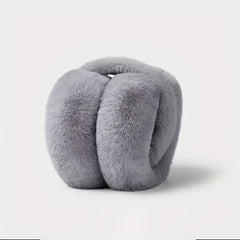 Winter Ear Warmers Foldable Ear Muffs for Outdoor Activities - Beige Pink