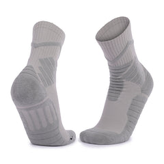 Men's Breathable Cotton Short Crew Padded Socks for Basketball