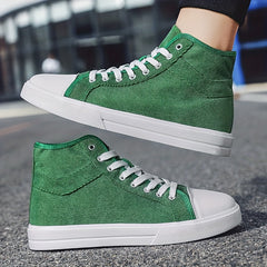 Men's Casual Canvas Lace-up Skate Shoes