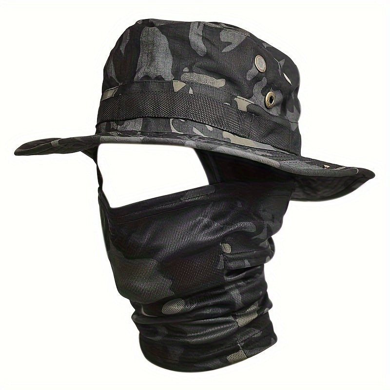 Adjustable Wide Brim Bucket Hat for Fishing Hiking