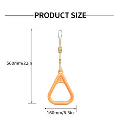 Gym Rings Hanging Ring With Rope for Indoor & Outdoor Fun