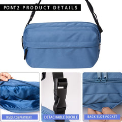 OMOUBOI Small Lightweight Crossbody Sling Bag for Travel Running Hiking