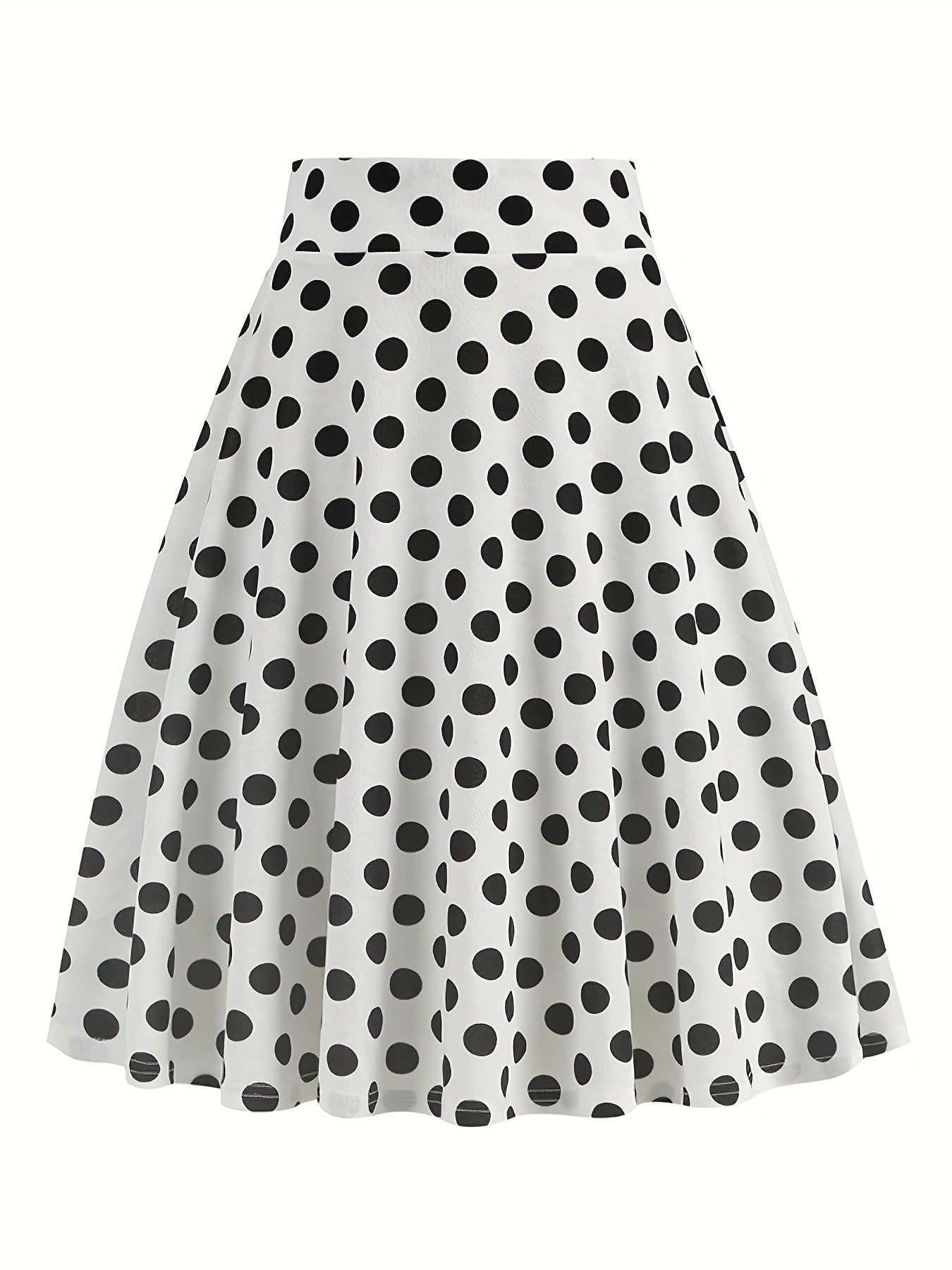 Vintage Floral Print Pleated Skirt