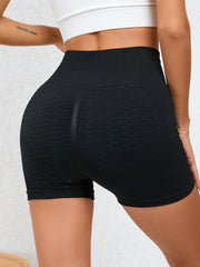 Honeycomb Yoga Sports Shorts High Waist Workout Biker Shorts
