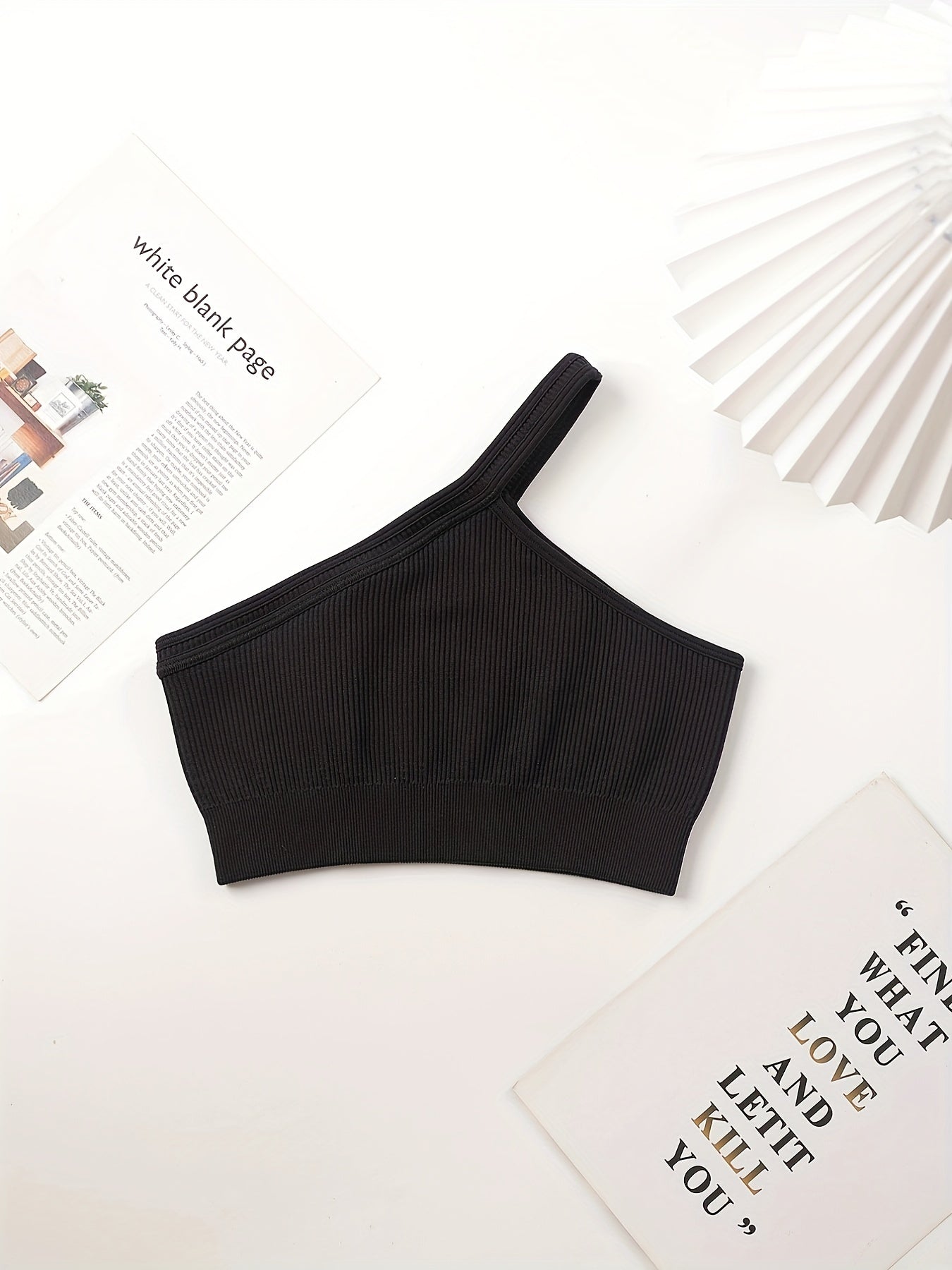 4PCS Seamless Yoga Set One Shoulder Top & High Waist Leggings and Shorts