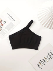 4pcs Yoga Sets Cami Sports Top One Shoulder Crop Top High Waist Shorts & Legging