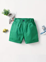 Teen Casual Elastic Waist Shorts for Summer