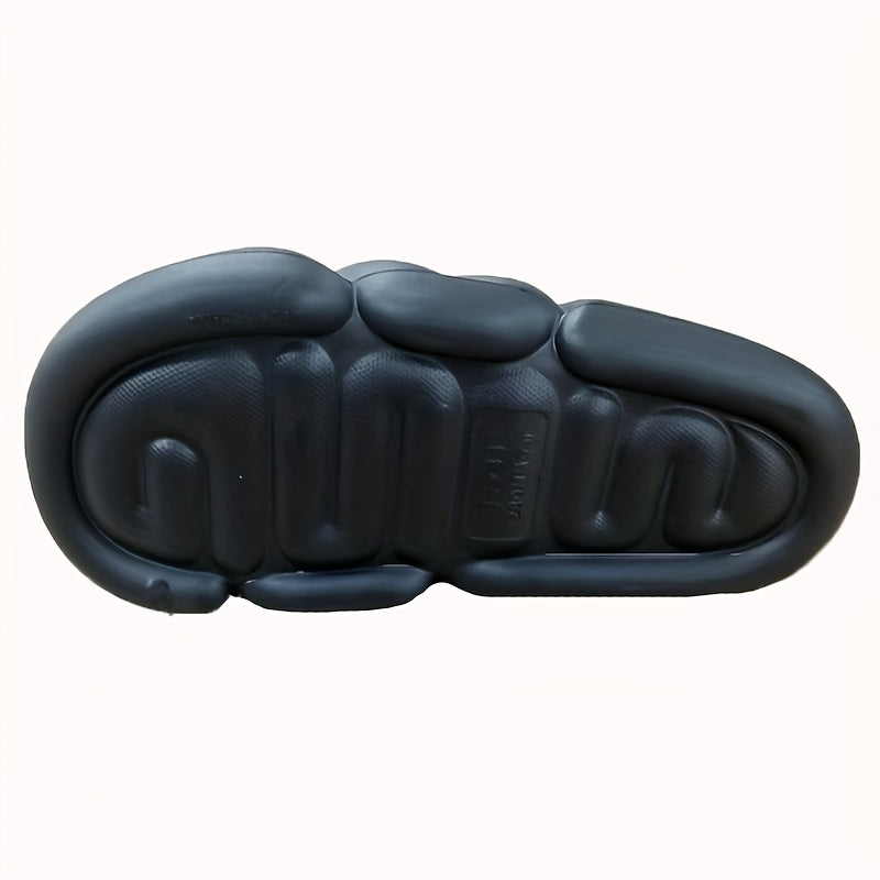 Men's Non Slip Platform Slides Soft Sole Cloud Slides for Indoor Outdoor
