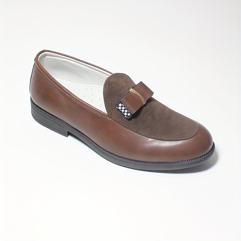 Kids Lightweight Slip On Shoes with Bow Decor