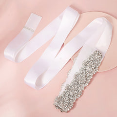 Rhinestone Flower Bridal Belt Wedding Dress Waist Chain Sash