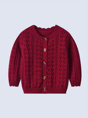 Baby Knitted Sweater Cardigan Blouse in Various Colors