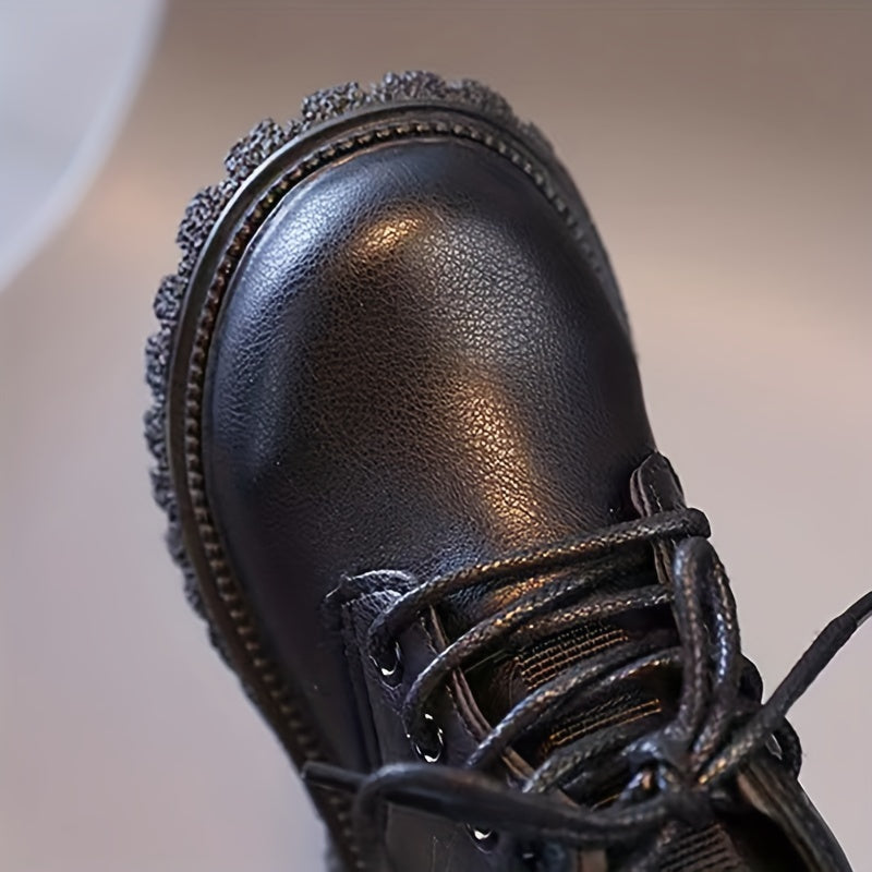 Girls' Non-Slip Ankle Boots with Zipper