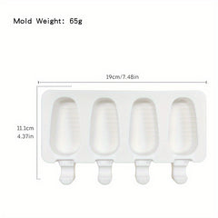 1pc Ice Cream Mold Popsicle Chocolate DIY Candy Mould Silicone Jelly Multifuncti