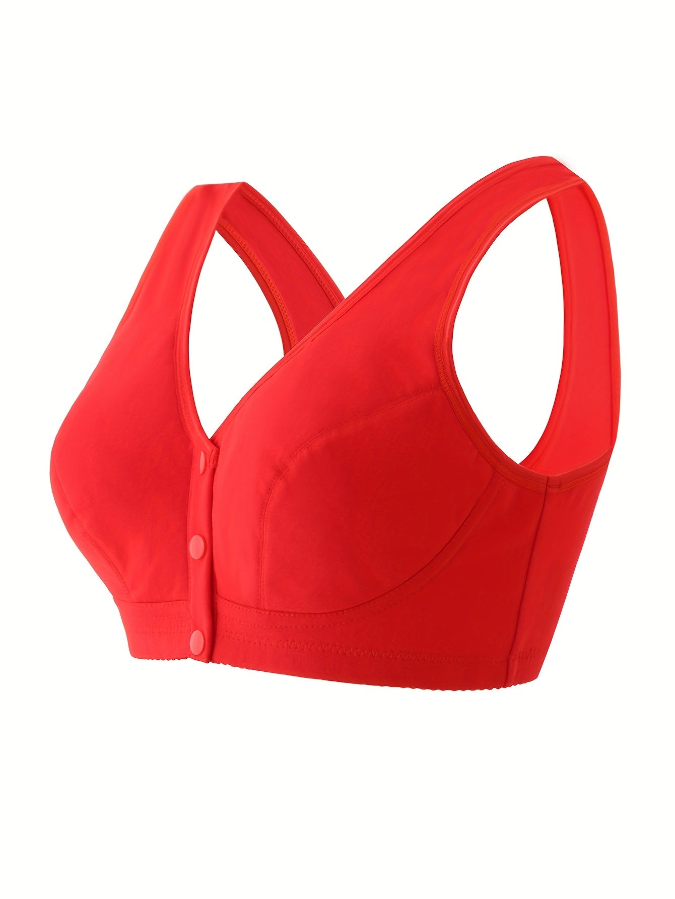 Front Buckle Wireless Push Up Bra