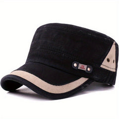 Men's Flat Top Hat Autumn Duck Tongue Hat