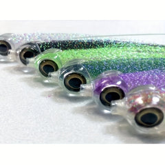 30pcs Clear Fish Mask Streamer & 3D Fish Eyes For Saltwater Fishing