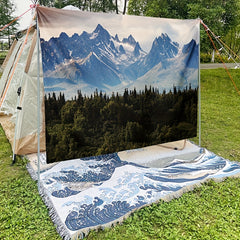 Forest Landscape Tapestry Wall Hanging Room Decoration Halloween Christmas Gift