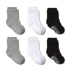 6pairs Baby Boys Non-slip Casual Socks Multicolor Set