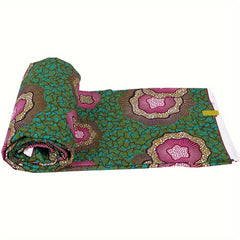 5.49M Polyester African Print Cloth Geometric Pattern Double-sided Print