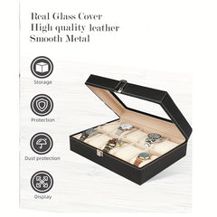 Watch Box 10 Slot Display Case Organizer Storage