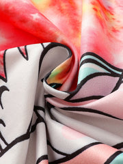 Tie Dye Unicorn Sweatshirt Crew Neck Top for Girls