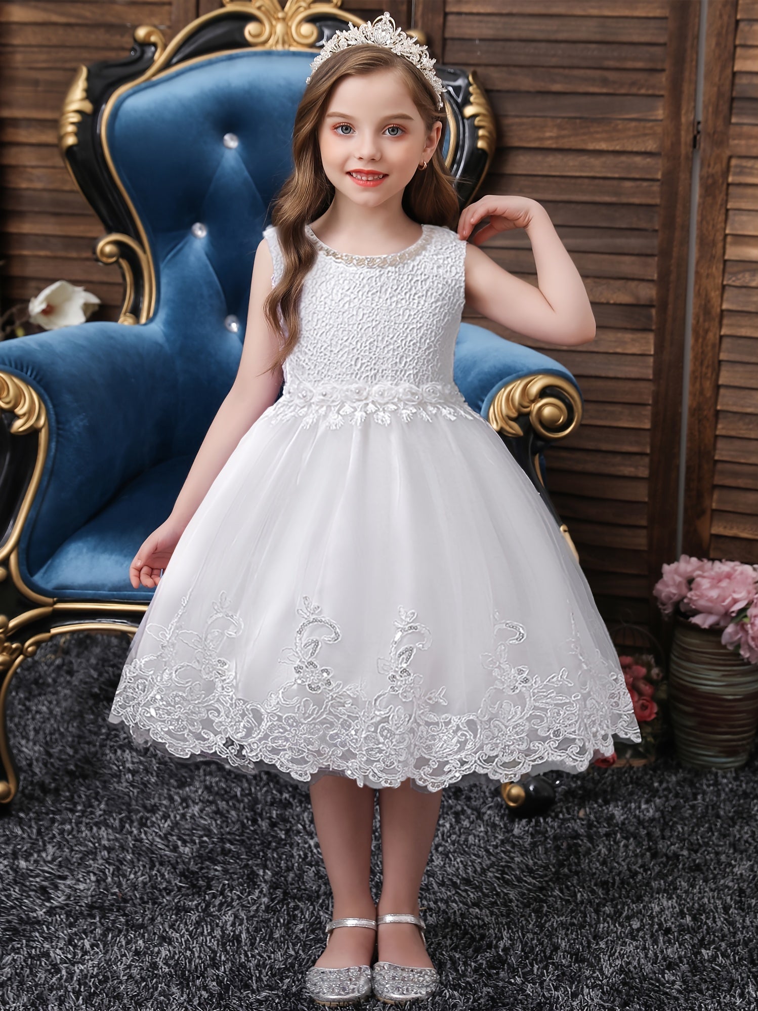 Girls Princess Dress Flower Girl Dress Dress For Christmas Evening Party Birthda