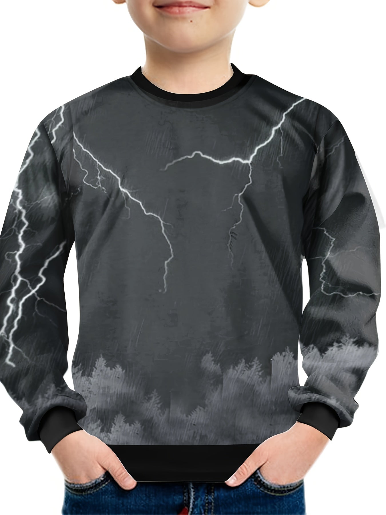 3D Animal Colorful Geometric Pattern Sweatshirt For Kids