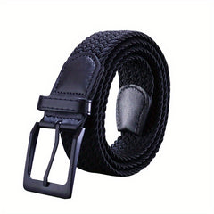 Men's Golf Braided Stretchy Belt Casual Elastic Belt for Jeans