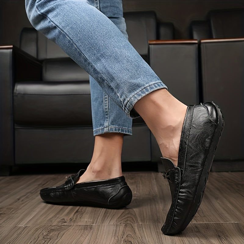 Women's Metal Buckle Loafers Slip On Soft Sole Anti skid Casual Flats Shoes