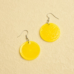 Fruit Dangle Drop Earrings Lemon Lime Orange Acrylic Summer Fun Jewelry