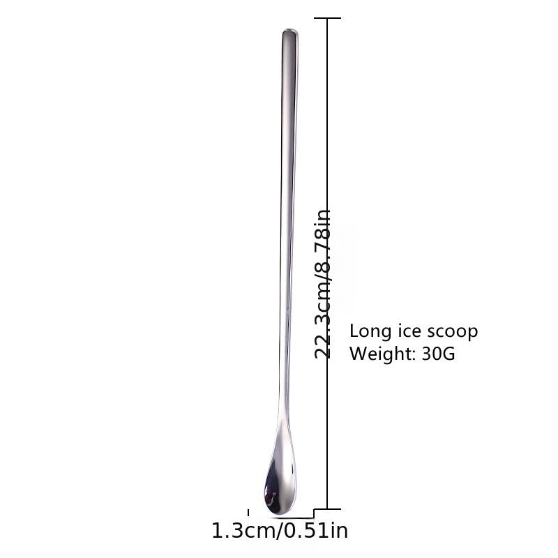Stainless Steel Long Handle Coffee Stir Spoon Teaspoon