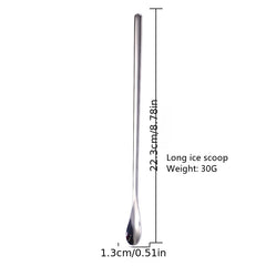 Stainless Steel Long Handle Coffee Stir Spoon Teaspoon