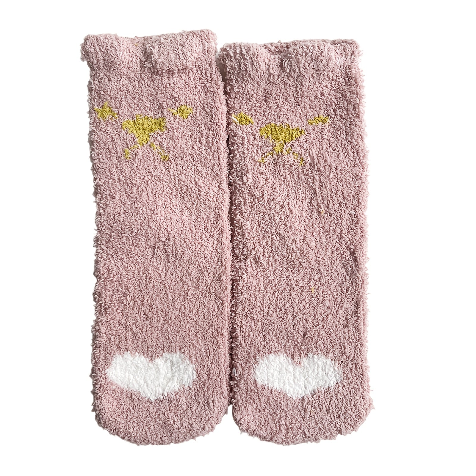 Cozy Coral Fleece Plush Sleep Socks Floor Socks Women's Stockings