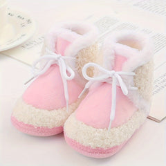 JIAGEYA Baby Girls' Soft Warm Plus Fleece Boots