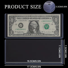 10pcs PVC Currency Stamp Display Stand for Regular Banknote Protective Sleeve