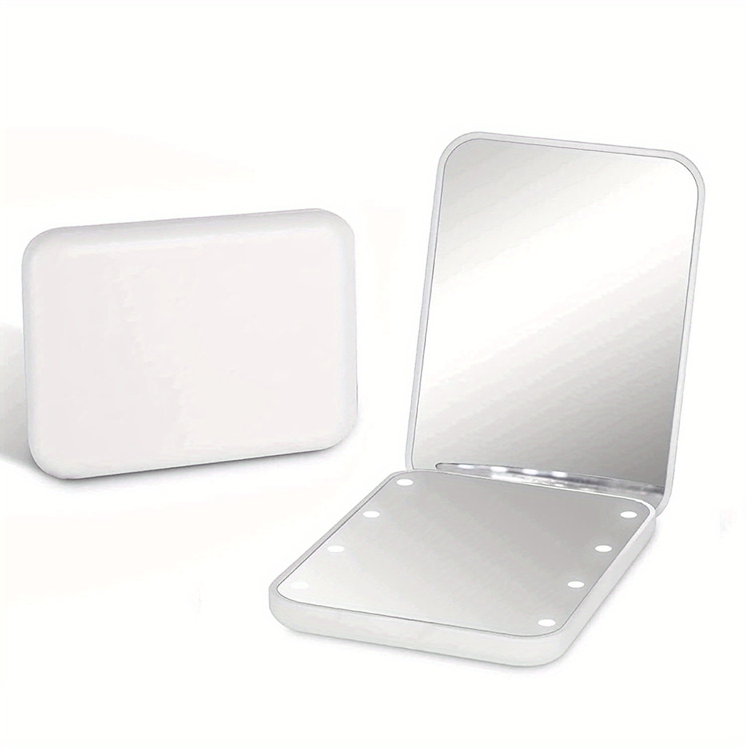 LED Mini Travel Makeup Mirror Compact Mirror With Lights